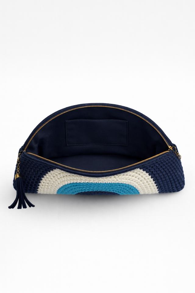Nazar Clutch – Lacivert