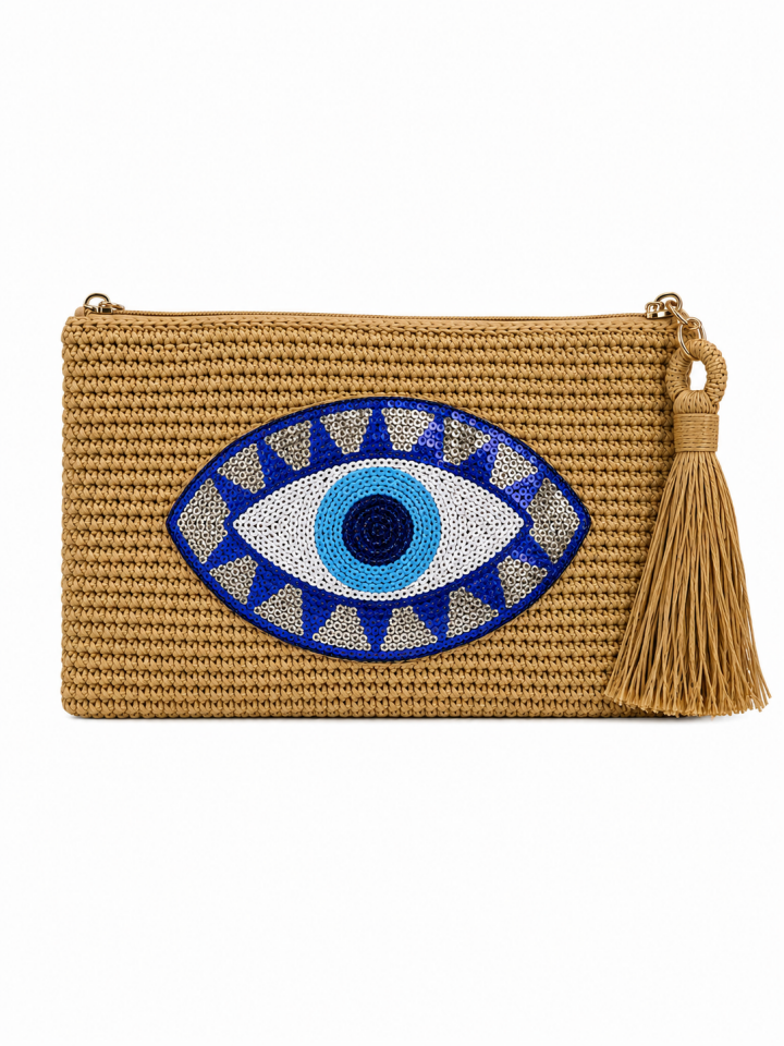 Alya Clutch – Pullu Bej